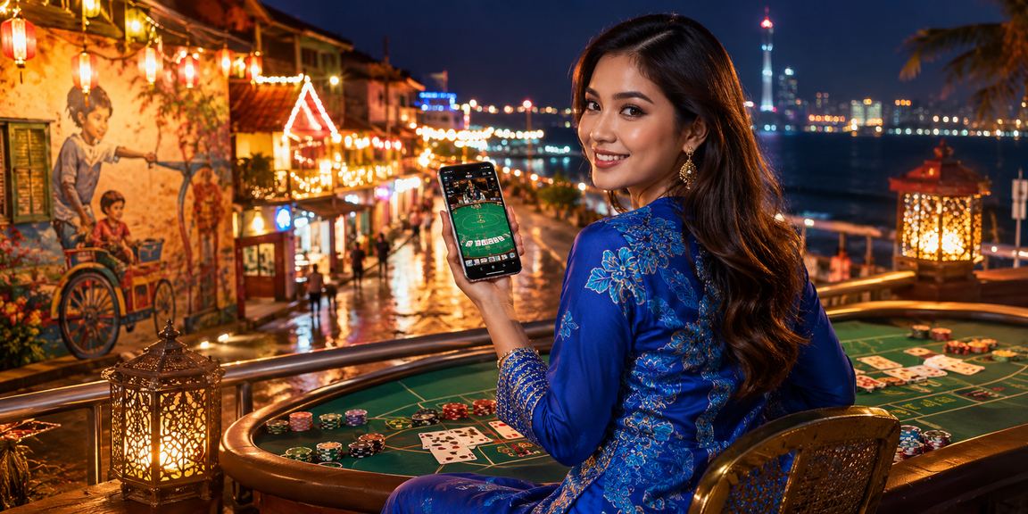 Pemain baju kurung menikmati permainan jackpot dan baccarat di Pulau Pinang melalui 26000
